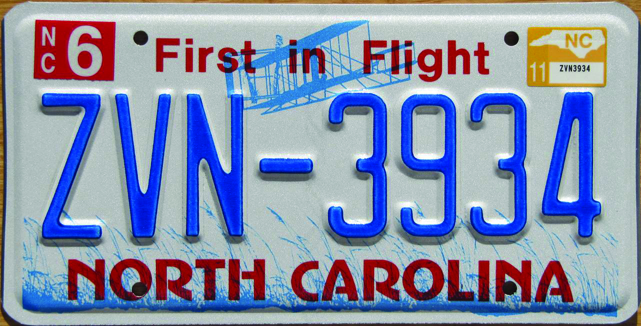 Taking Off on the North Carolina License Plate – The Talon